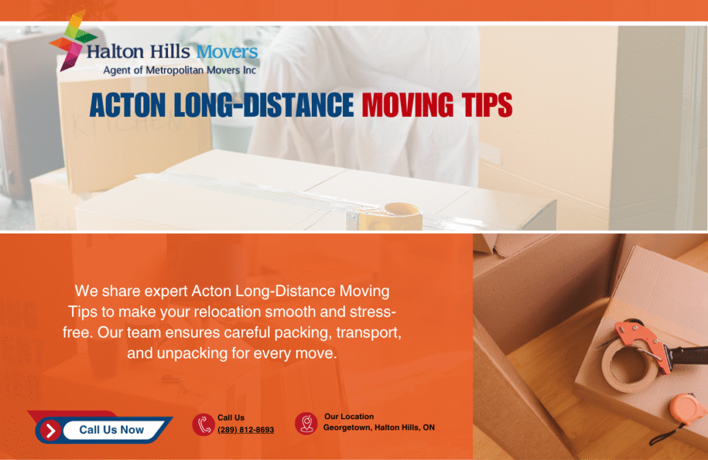 Acton Long-Distance Moving Tips
