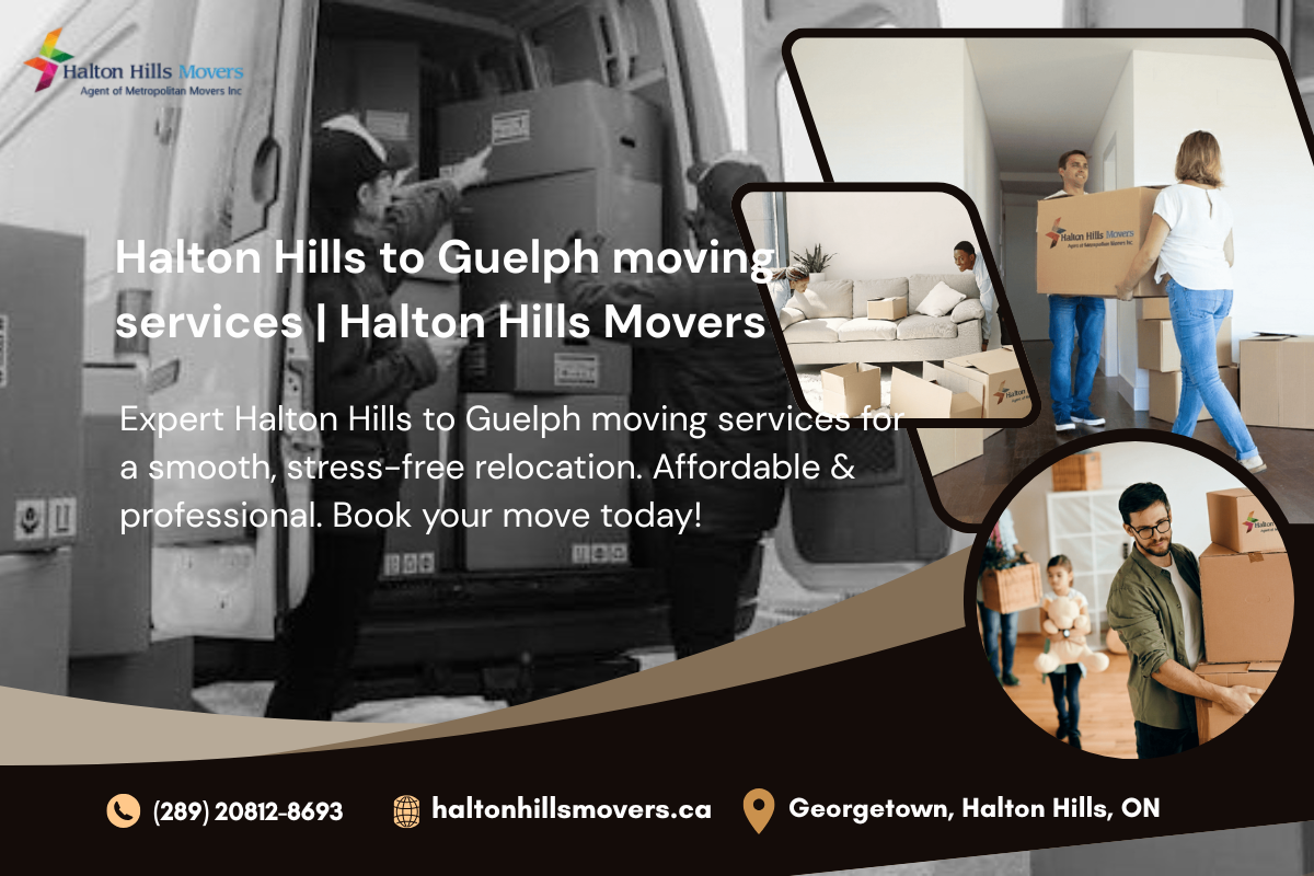 Halton Hills to Guelph moving services
