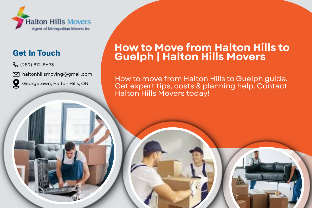 how to move from Halton Hills to Guelph