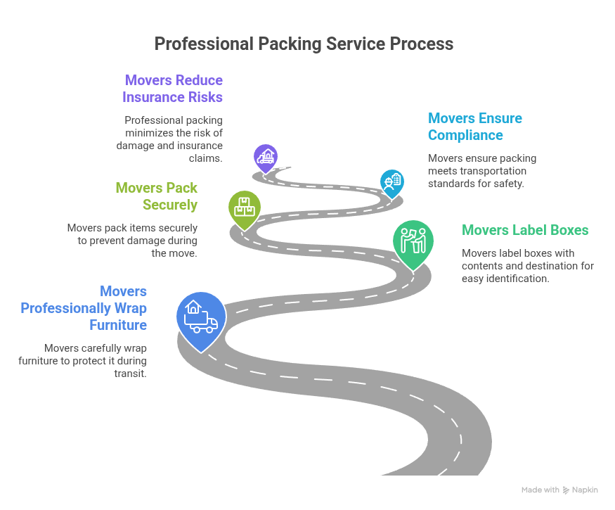 how to pack for long distance move