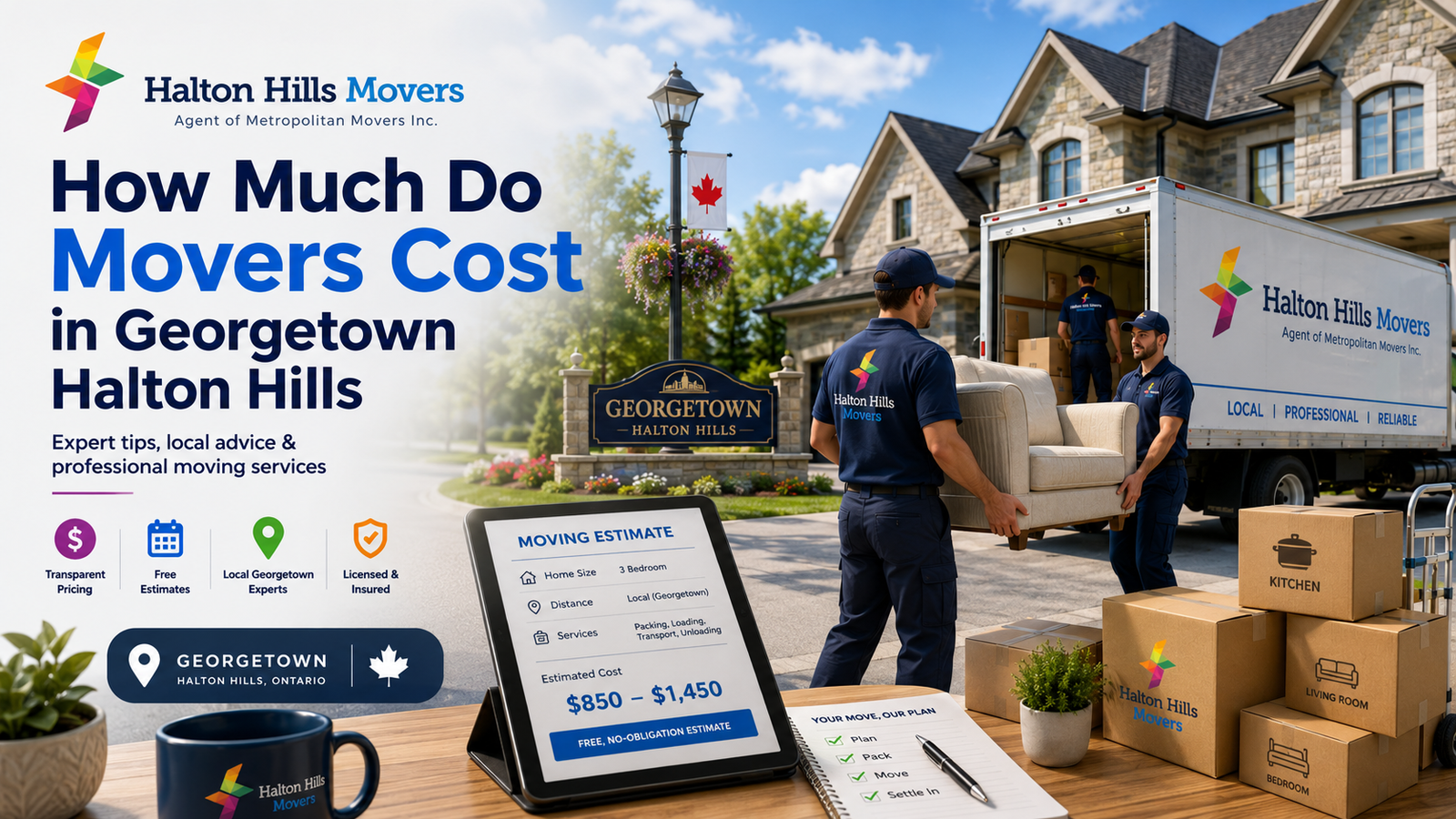 how much do movers cost in Georgetown
